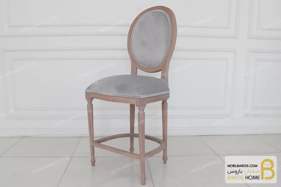 صندلی کانتر و آشپزخانه چوبی کلاسیک مدل لویی خرید مبل باروس 2