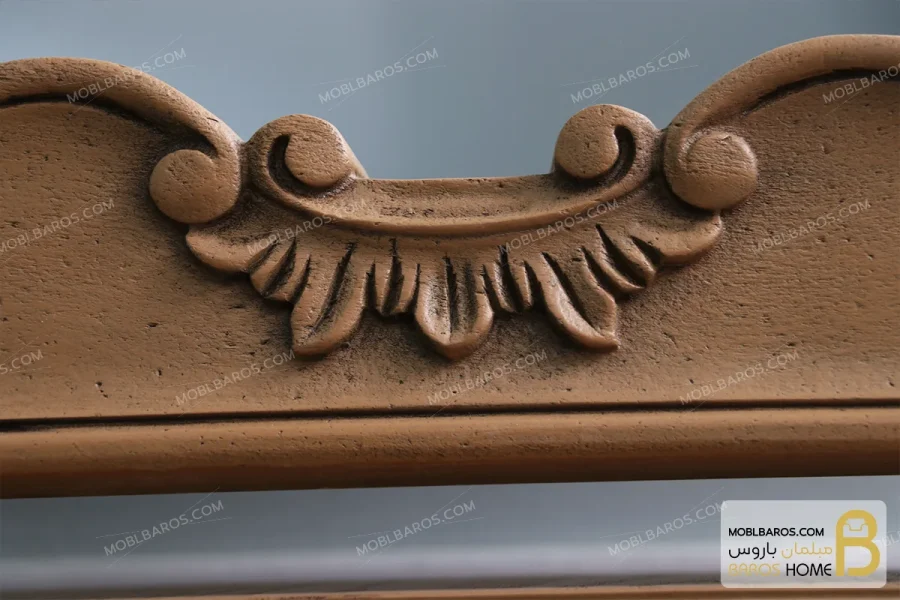 سرویس خواب چوبی کلاسیک و مینیمال مدل راشل کد ۷ خرید مبل باروس 12