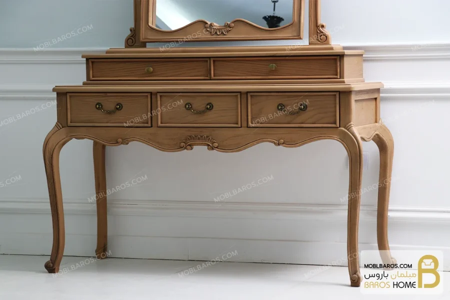 سرویس خواب چوبی کلاسیک و مینیمال مدل راشل کد ۷ خرید مبل باروس 14