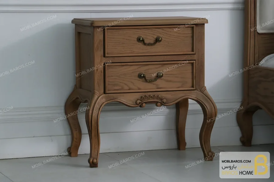 سرویس خواب چوبی کلاسیک و مینیمال مدل راشل کد ۷ خرید مبل باروس 6