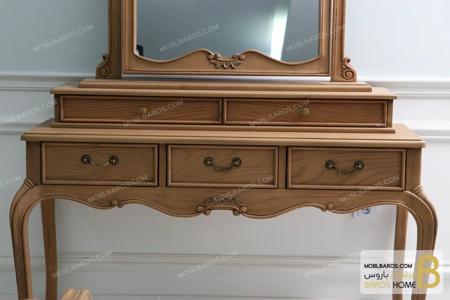 سرویس خواب چوبی کلاسیک و مینیمال مدل راشل کد ۷ خرید مبل باروس 8