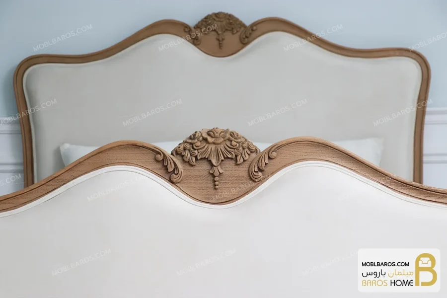 سرویس خواب چوبی کلاسیک و مینیمال مدل راشل کد ۷ خرید مبل باروس 9