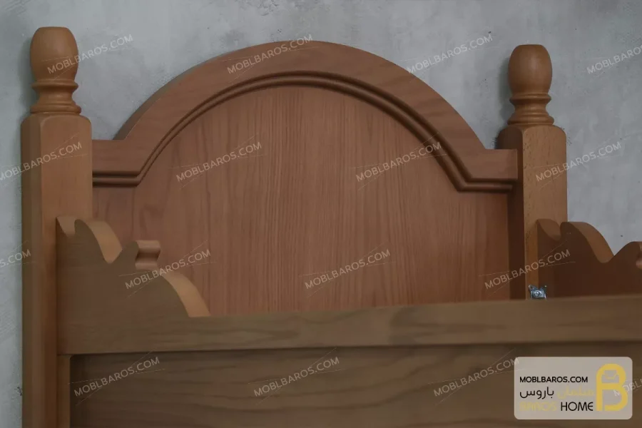 تخت خواب سیسمونی چوبی کلاسیک مدل دلیار moblbaros.com 3