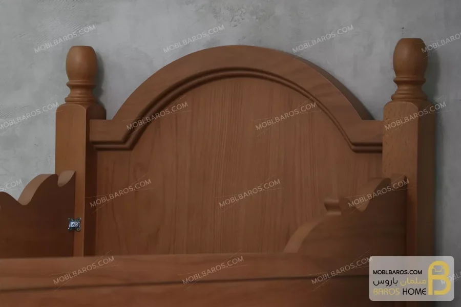 تخت خواب سیسمونی چوبی کلاسیک مدل دلیار moblbaros.com 5