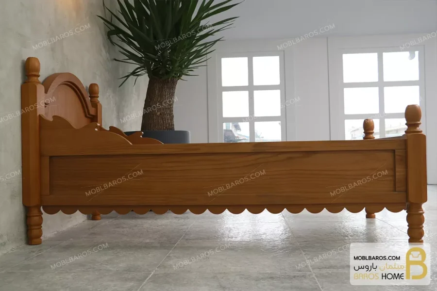 تخت خواب سیسمونی چوبی کلاسیک مدل دلیار moblbaros.com 7