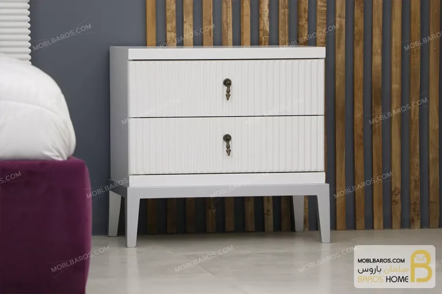 سرویس و تخت خواب دو نفره چوبی مدرن مدل لیدا خرید مبل باروس 3