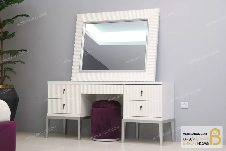 سرویس و تخت خواب دو نفره چوبی مدرن مدل لیدا خرید مبل باروس 7