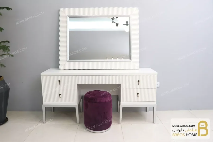 سرویس و تخت خواب دو نفره چوبی مدرن مدل لیدا خرید مبل باروس 9