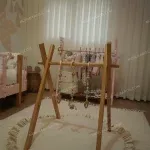 سیسمونی اتاق نوزاد رنگ صورتی مدل نیکا خرید مبل باروس ۶