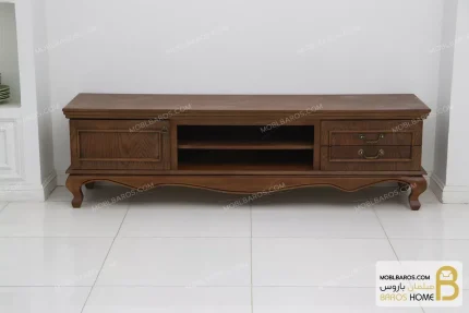 میز تلویزیون چوبی کلاسیک جدید مدل ابیگل خرید مبل باروس 1
