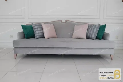 کاناپه و مبل کلاسیک چوبی جدید مدل سی سی خرید مبل باروس 3