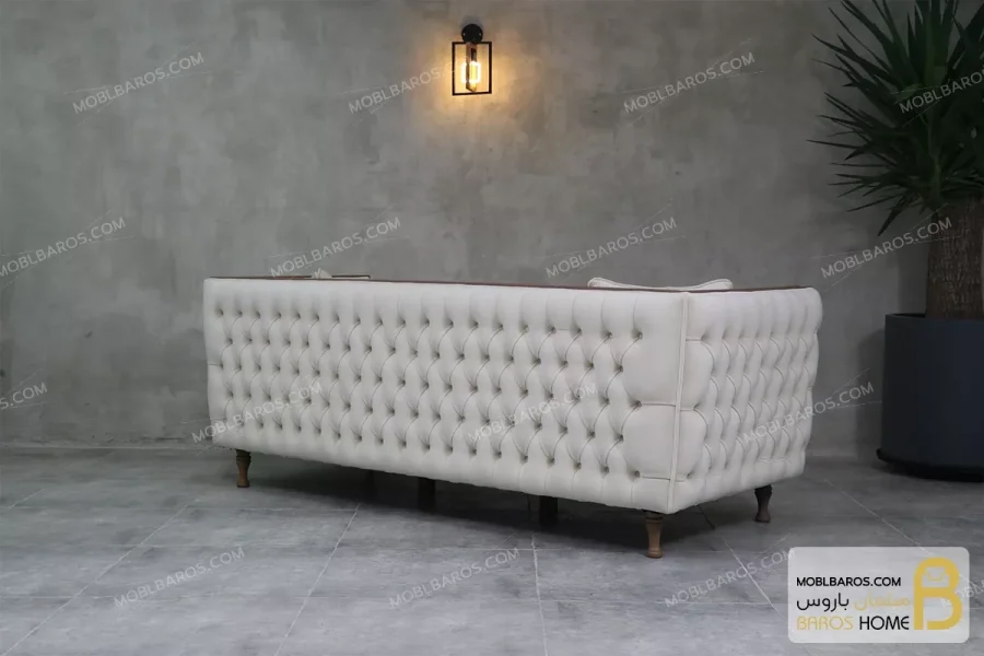 کاناپه چستر راحتی و مدرن چوبی مدل دایان خرید مبل باروس 1