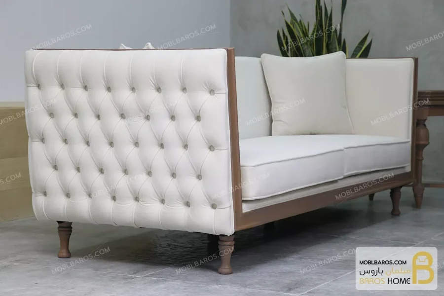 کاناپه چستر راحتی و مدرن چوبی مدل دایان خرید مبل باروس 4