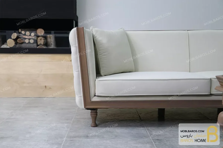 کاناپه چستر راحتی و مدرن چوبی مدل دایان خرید مبل باروس 5