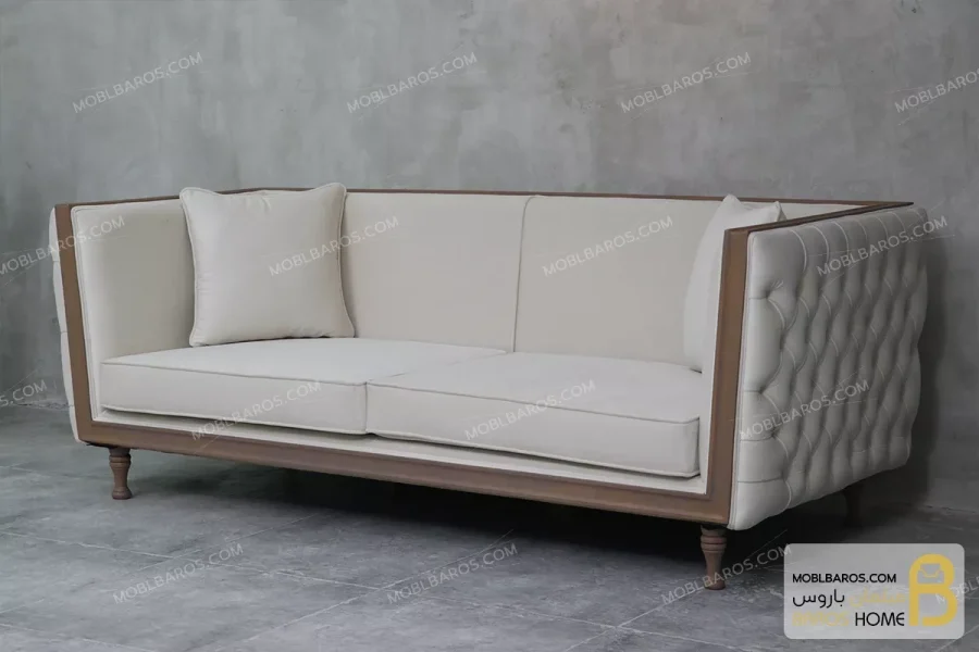 کاناپه چستر راحتی و مدرن چوبی مدل دایان خرید مبل باروس 6