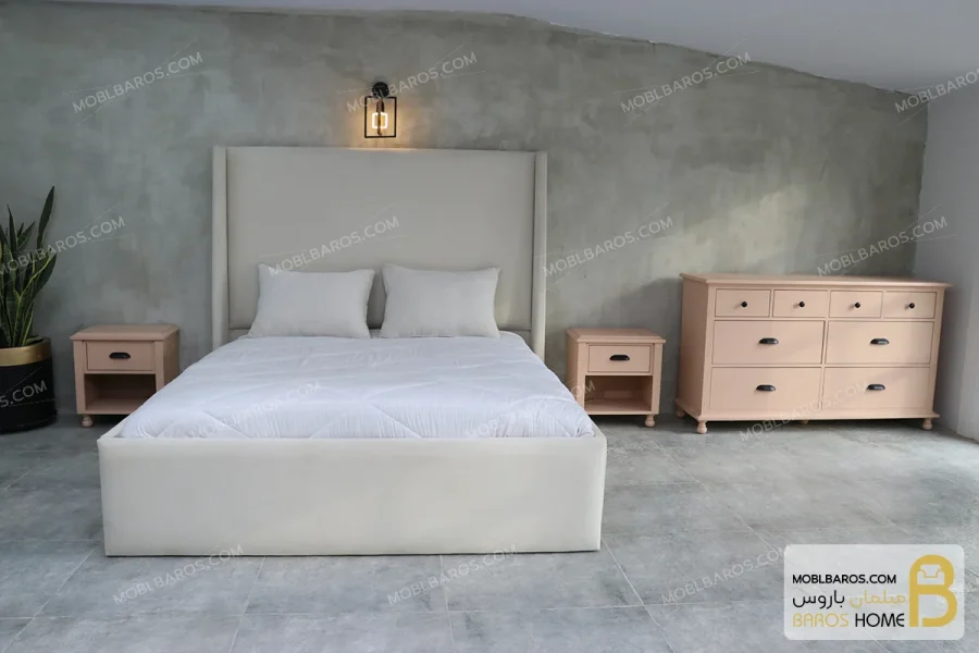 سرویس خواب مدرن و جدید دو نفره مدل مهسا خرید مبل باروس 8