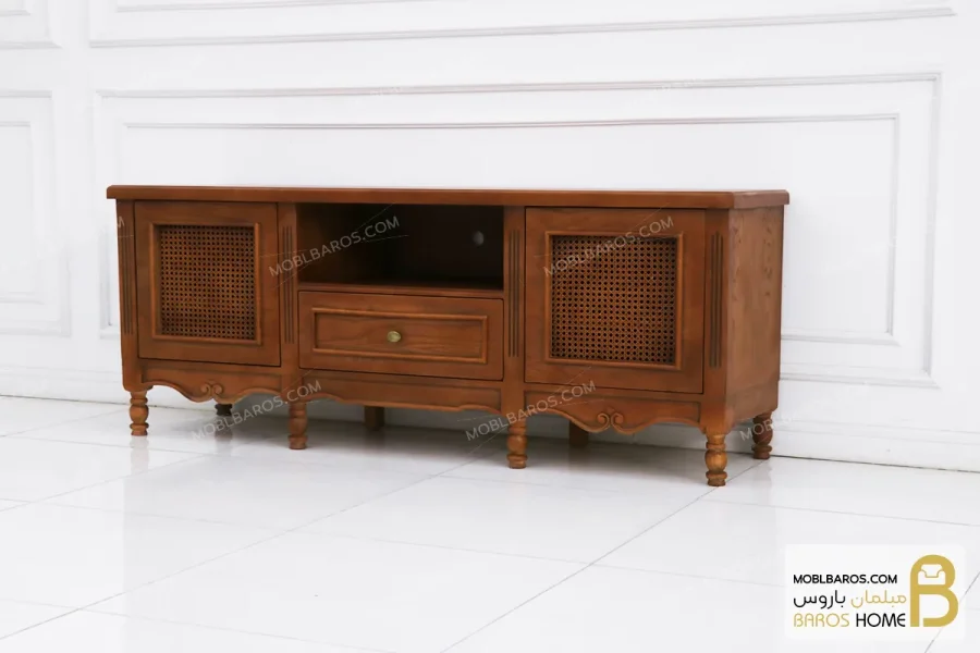 میز تلویزیون چوبی کلاسیک جدید حدیث خرید مبل باروس 1