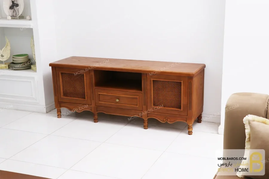 میز تلویزیون چوبی کلاسیک جدید حدیث خرید مبل باروس 5