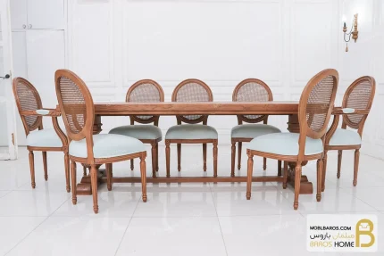 میز غذاخوری و ناهارخوری دکورا با صندلی لویی کد ۲ خرید مبل باروس 112 (3)